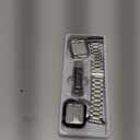 Stainless Steel Band and Case Compatible With Apple Watch  42/44/45mm (Series1-9,SE 1/2/3),Men Women Classic Classy Metal Business (Black&Silver)