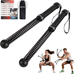 Weighted Ropeless Battle Ropes, Heavy Duty Portable Cordless Battle Ropes for Home Gym with Poster, Workout Exercise Rope for Strength Building, HIIT and Low-Impact Aerobic Training for Men & Women