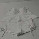 Boy Short Bikini Sets, 2 Piece Modest High Waisted, Going Out Vacation, Underwire Swimsuits Boyshort Bathing Suit (Medium, White)