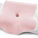 Cervical Pillow for Neck Pain Relief - Cooling Ergonomic Dual-Sided Orthopedic Neck Pillow with Ice Silk Pillowcase, Breathable Memory Foam Contour Pillow for Side, Back, Stomach Sleepers