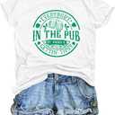 St. Patrick Day Shirt Women: Irish Shamrock T Shirt Patrick Clover Shirts Green Graphic Tees Funny Sayings Tops