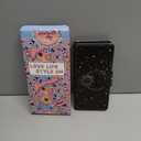 Toycamp for Moto G 5G 2024 Wallet Case with Wrist Strap - Leather Flip Folio Phone Case with RFID Blocking 4 Card Holder for Motorola G 5G 2024 Funda Cute Aesthetic for Women Ladies, Black Sun Moon