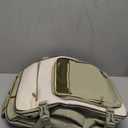 LOVEVOOK Travel Backpack For Women,40L Carry On Backpack Flight Approved,TSA Personal Item Travel Bag Fits 17 Inch Laptop,Business Weekender Overnight Daypack with Back Pad and Chest Buckle,Cubes (Green and White)