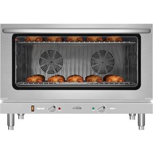 KoolMore 32 in. Commercial Countertop Convection Oven, Holds Full Size Pans, 4 Racks and 3500W of Power, 240V in Stainless-Steel, ETL Listed for Safety and Sanitation (KM-CTCO-44)