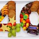 9IN Fillable Charcuterie Number Shaped Cardboard Decorative Box Birthday Anniversary Party Treat(Number 40)