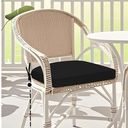 Chair Cushion for Dining Chairs with Ties and Removable Cover, Dining Kitchen Chair Pads with Non-Slip Bottom, High-Resilience Indoor Seat Cushions, 16'' x 16'' x 2''