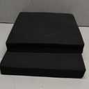 2 Pack 12 x 12 x 2 Inch Gun Case Foam Inserts - Precut, High-Density Black Foam Padding Customizable Padding for Gun Parts, Toolboxes, Camera Bags & Precision Equipment Protection