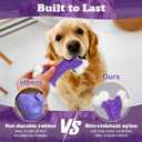 Kseroo 6-Pack Indestructible Dog Toys for Aggressive Chewers: Bacon Flavored Hard Nylon Bone Chew Toys, Tough Dog Chew Toys for Large Dogs, Dog Toys to Keep Them Busy for Medium Large Breed, Purple
