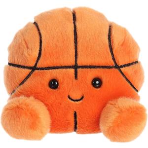 Aurora Adorable Palm Pals Hoops Basketball Stuffed Animal - Fun Collectible Plush for Kids and Adult Collectors - Perfect for Decorating Rooms and Birthday Gifts - Orange 4 Inches