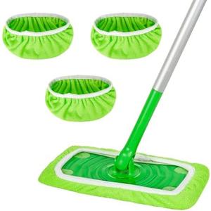 ZEHRAI Reusable 100% Microfiber Mop Pads Compatible with Swiffer Sweeper Mop, Wet and Dry Flat mop Cover, 6 Pack Washable Mop Pads for Surface/Hardwood Floor Cleaning (Mop is Not Included)