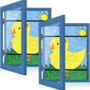 [2-Pack] Kids Art Frames, 8.5x11 Front Opening Kids Artwork Frames Changeable, Dark Blue Artwork Display Storage Frame for Wall, Holds 50 Pcs, for 3D Picture, Crafts, Children Drawing, Hanging Art,