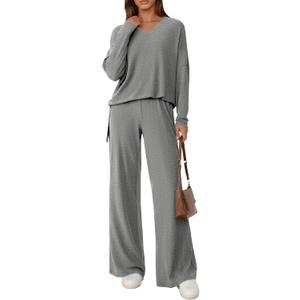 PRETTYGARDEN 2 Piece Lounge Sets for Women 2026 Fall Clothes Pajama Sweatsets Matching Airport Travel Outfits Winter Clothing