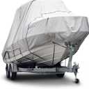 Budge B-621-X4 600 Denier Hard/T-Top Boat Cover Gray 16-18' Long (Beam Width Up to 106") Waterproof, UV Resistant
