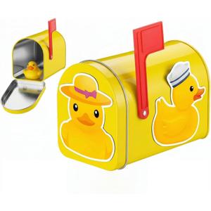 Metal Duck Mailbox for Cruise Door Magnetic Wall Mount for Ship Cabin Mini Mailbox for Cruising Exchange Gift Mail Box Door Decor Un Gift for Duck Hunters Cruise Lovers(Yellow)
