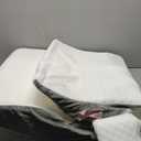 Bed Wedge Pillow Set for Post Surgery, 3PCS Wedge Pillow for Acid Reflux Relief, Adjustable 7 &12 Inch for Sleeping, Headboard, Back Pain Relief, Back Pillow for Bed Sitting Up (White/ Gray)