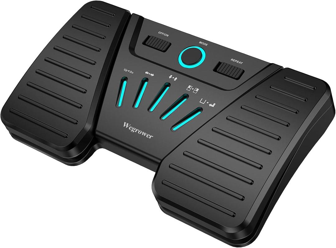 Wireless Page Turner Pedal for Musical InstrumentsPortable Bluetooth Foot Pedal, Silent Rechargeable Music Page Turner with Anti-Slip Rubber for iPad, Tablets, Phone