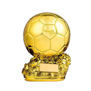 The Golden Globe Trophy Can Be DIY The Individual Award for Best Honor Gold Ball Football Championship Award MVP Collectible Fan 9.5IN