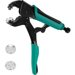 Heavy Duty Metal Button Fastener Pliers Tool Metal Button Installation Tool Replacing Metal Button Repair Canvas Tarps (Green)