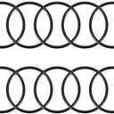 uxcell Nitrile Rubber O-Rings 36mm OD 32mm ID 2mm Width, Metric Sealing Gasket for Automotive Machine Plumbing, Pack of 10