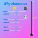 Led Floor Lamp, Corner Lamp Compatible with Alexa, RGB Corner Floor Lamp with Music Sync, 16 Million DIY Colors for Bedroom