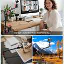 22" Magic Arm w Clamp Mount, Overhead Desk Phone Mount Stand, Adjustable Articulating Friction Camera Boom Arm w 1/4" Thread for Phone Video Light Webcam Action Camera Tripod Mic