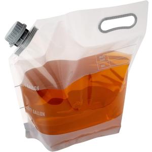 Restaurantware Cater Tek 1 Gallon Water Containers 10 Drink Bags - Collapsible Includes Tamper-Evident Caps Clear Plastic Beverage Bags For Catered Events Camping or Hiking Durable Handle