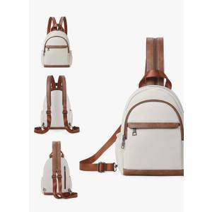 CLUCI Sling Bag for Women Leather Women's Backpack Small Convertible Backpack Purse Crossbody Bag for Travel