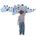 BALAPET Sensory Wall Panel for Kids,Dinosaur Montessori Sensory Activity Wall Panels,Interactive Felt Learning Toys for Toddlers Perfect for Toddler Playroom,Children's Daycare,Dentist Waiting Room