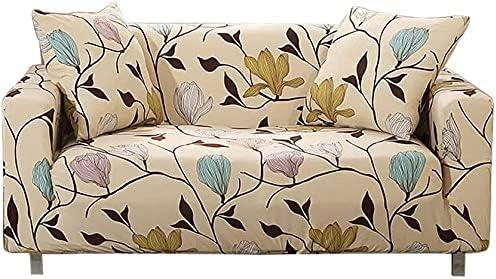 HOOBUY Printed Sofa Cover Stretch Couch Covers Patterned Loveseat Slipcovers for 2 Seater Cushion Couch Love Seat Set MNK (2 Seater/Loveseat)