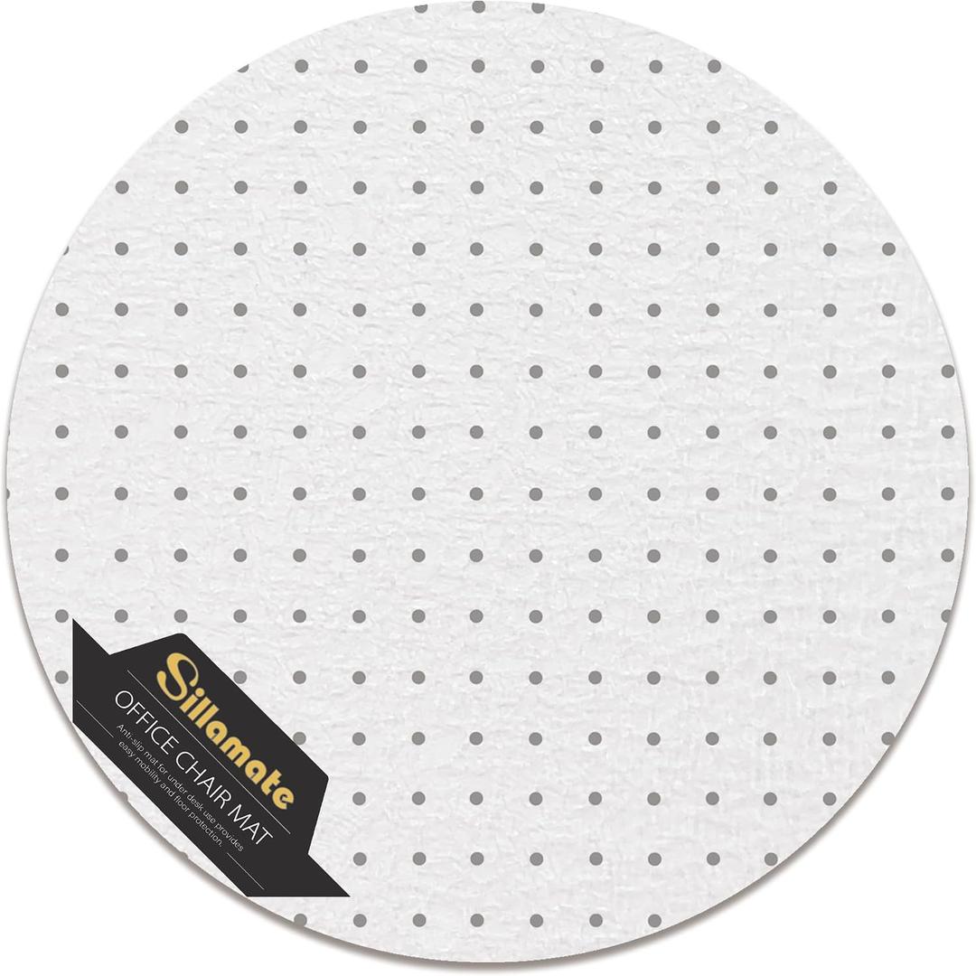 Plastic Round Office Chair Mat for Carpeted Floors, Heavy Duty Floor Mat,Eco-Friendly Series Studded Carpet Desk Chair Mats-36'' x 36'' (36 inches X 36 inches -Round)