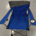Coleman Big-N-Tall Camping Chair with Cup Holder & Side Pocket, Water-Resistant XL Outdoor Seat Supports up to 600 lbs, Great for Camping, Tailgating, Firepits, Patio, & More (Blue)