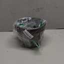 Plant Planters Pots Set of 4 Pack 8 Inch, Plastic Flower Pot For Indoor Plants With Drainage Holes & Trays, Resin Decorative Container Sets With Saucer For House Outdoor Garden Planters Dark Gold