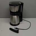 BLACK+DECKER 12-Cup Thermal Programmable Coffee maker, Brew Strength Selector, Auto-clean, Black and Silver