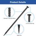 10 Pack 30-inch Rebar Stakes - 5/8 Diameter Heavy Duty Ground Stakes with Chisel Point Ends, Galvanized Steel Metal Stakes for Landscaping, Plant Support, Concrete Form and More