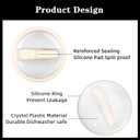 32 oz Tumbler Flip Straw Lid Replacement Fit for HydroJug Traveler,2 Pack Leak Proof Lid,Replacement Spill Proof Reusable Tumbler Cover Compatible with 32oz HydroJug Cup Accessories (Red)