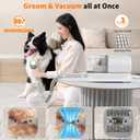 binROC Dog Grooming Vacuum Kit, Pet Grooming Vacuum with Electric Dog Hair Clipper, Grooming Brush, Cleaning and Crevice Tool with 1.5L Dust Cup 5 Grooming Tools for Shedding Pet Hair, Home Cleaning