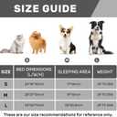 Hollypet Fluffy Plush Dog Cat Pet Couch Soft Calming Sofa Bed for Cats and Dogs, Gray, M