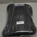 Lumbar Support Pillow for Car Seat and Office Chair, Memory Foam Back Cushion with Breathable Cover and Adjustable Straps for Driving, Ergonomic Orthopedic Back Rest Lower Back Support, Black