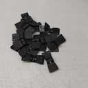 Coolaroo Shade Fabric Accessories Black Butterfly Clips for Shade Fabric Attachment and Placement, (20 Count)
