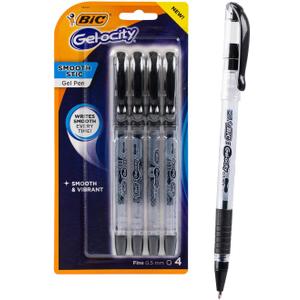 BIC Gelocity Stick Gel Pen- Black, (8Pcs)