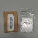 PATIKIL Push Pull Door Sign, 2 Pack Self-Adhesive Square Acrylic Gate Sticker Wall Marker for Office Store Shop, Silver