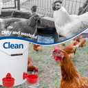 Chicken Automatic Waterer Kit for Poultry Float Style Gravity Water Feeder Drinking Cup Bowl 5 Gallon with Mounting Hole Opener, 12 Pack