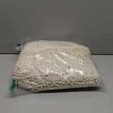 H.VERSAILTEX Bath Rugs for Bathroom Non Slip Bath Mats Extra Thick Chenille Striped Rug 20" x 32" Absorbent Non Skid Fluffy Soft Shaggy Washable Dry Fast Plush Mat for Indoor, Bath Room, Tub - Ivory