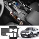 Black Center Console Cover Compatible with 2024 2025 Toyota Land Cruiser First Edition 250/Prado/LC250 Seat Gap Storage Box Center Console Organizer for Land Cruiser Accessories(Not for 1958)