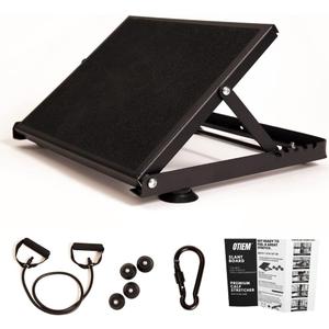 Otiem Pro Black Slant Board for Calf Stretching  Non-Slip Steel Calf Stretcher SlantBoard for Squats  Lightweight, Portable Slant Board with 4 Adjustable Angles Supporting Up to 500 LB Capacity Otiem Pro Black Slant Board for Calf Stretching  Non-Slip Steel Calf Stretcher SlantBoard for Squats  Lightweight, Portable Slant Board with 4 Adjustable Angles Supporting Up to 500 LB Capacity