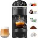 Magician2 Mini Coffee Maker compatible with Keurig K Cup, Nespresso Original, Dolce Gusto, ESE Pods | LED Touchscreen, Customizable Brewing, 20 Bar, 42 oz | Espresso Coffee Machine for Home & Office