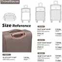 Travelhouse Softside 3 Piece Luggage Sets, 4 Piece Expandable Soft Sided Suitcase with Spinner Wheels, Lightweight Travel Set with Underseat Duffel Bag (16/20/24/28)
