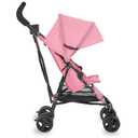 Dream On Me Rover Convenience Baby Stroller – Lightweight & Compact Travel Umbrella Stroller, Quick One-Hand Fold, Lockable Rear Wheels, Adjustable Canopy, 3-Point Safety Harness & Cup Holder - Pink
