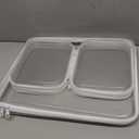 4 pcs Zipper Pouches Set, XL Hard Shell Storage Bag with 3 Medium Minus Travel Cases, Stackable Toiletry Organizer, Cosmetic Bag, Transparent Travel Storage (XL + 3 M-) (White)