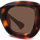 Square Polarized Acetate Sunglasses for Women Vintage Womens Sunglasses Trendy Lightweight Frame